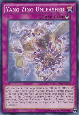 Yang Zing Unleashed - DUEA-EN075 - Common Unlimited Duelist Alliance Unlimited Singles
