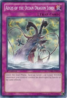 Aegis of the Ocean Dragon Lord - SDRE-EN033 - Common 1st Edition Structure Deck: Realm of the Sea Emperor 1st Edition Singles