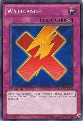 Wattcancel - PHSW-EN073 - Common 1st Edition Photon Shockwave 1st Edition Singles (espanol)