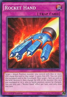 Rocket Hand - RATE-EN093 - Common 1st Edition Raging Tempest 1st Edition Singles (espanol)