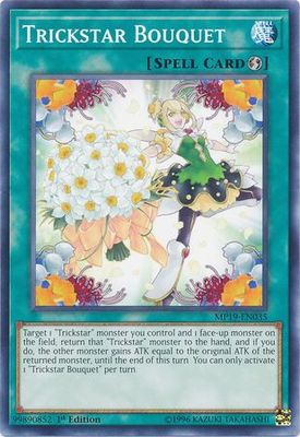 Trickstar Bouquet - MP19-EN035 - Common 1st Edition Yu-Gi-Oh! 2019 Mega-Tins: Gold Sarcophagus Tin Mega Pack Singles (espanol)