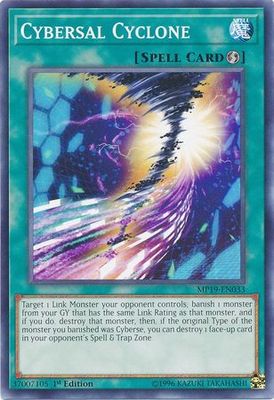 Cybersal Cyclone - MP19-EN033 - Common 1st Edition Yu-Gi-Oh! 2019 Mega-Tins: Gold Sarcophagus Tin Mega Pack Singles