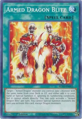 Armed Dragon Blitz - BLVO-EN052 - Common 1st Edition Blazing Vortex 1st Edition Singles (espanol)