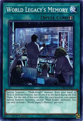 World Legacy&#39;s Memory - CYHO-EN061 - Common 1st Edition Cybernetic Horizon 1st Edition Singles (espanol)