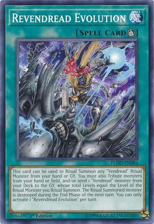 Revendread Evolution - FLOD-EN084 - Common 1st Edition Flames of Destruction 1st Edition Singles (espanol)