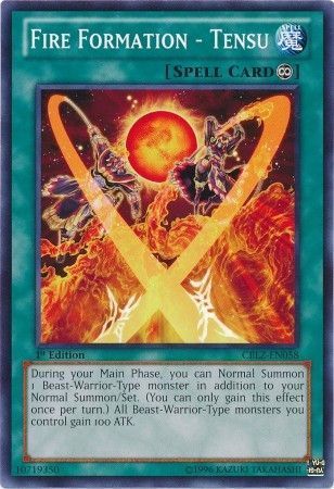Fire Formation - Tensu - CBLZ-EN058 - Common 1st Edition Cosmo Blazer 1st Edition Singles (espanol)