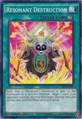Resonant Destruction - LC5D-EN079 - Common 1st Edition Legendary Collection 5D&#39;s LC5D Singles