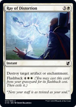 Ray of Distortion 072/302 Commander 2019 Singles