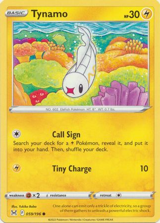 Tynamo - 059/196 - Common Sword &amp; Shield: Lost Origin Singles