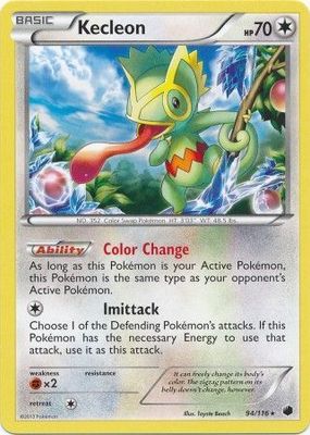 Kecleon - 94/116 - Rare Black &amp; White 9: Plasma Freeze Singles