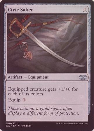 Civic Saber 300/331 - Foil Double Masters 2022 Foil Singles