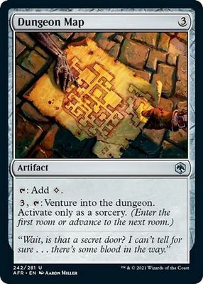 Dungeon Map 242/281 Adventures in the Forgotten Realms Singles