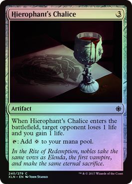 Hierophant&#39;s Chalice 240/279 - Foil Ixalan Foil Singles (Español)