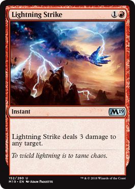 Lightning Strike 152/280 - Magic 2019 (M19) Singles