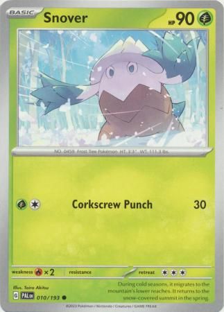 Snover - 010/193 - Common Scarlet &amp; Violet: Paldea Evolved Singles