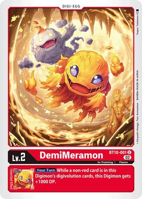 DemiMeramon - Xros Encounter (BT10) Xros Encounter