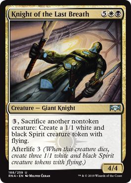 Knight of the Last Breath 188/259 Ravnica Allegiance Singles (Español)