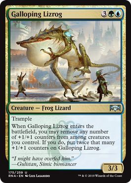 Galloping Lizrog 175/259 - Ravnica Allegiance Singles (Español)