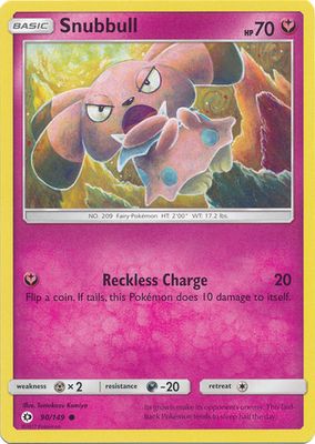 Snubbull - 90/149 - Common Sun &amp; Moon (Base Set) Singles