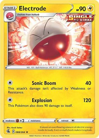 Electrode - 088/264 - Rare Sword &amp; Shield: Fusion Strike Singles