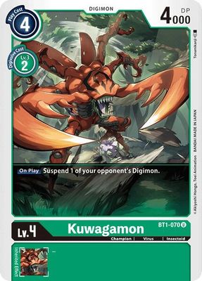 Kuwagamon - Release Special Booster 1.0 (BT01-03A) Release Special Booster 1.0
