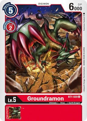 Groundramon - Release Special Booster 1.0 (BT01-03A) Release Special Booster 1.0