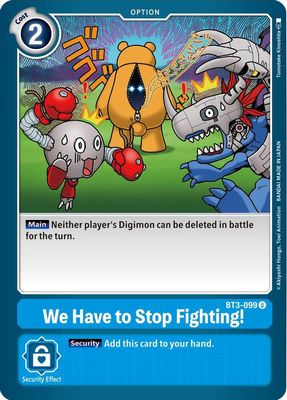 We Have to Stop Fighting! - Release Special Booster 1.5 (BT01-03B) Release Special Booster 1.5