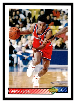 Andre Turner #25 1992-93 Upper Deck Washington Bullets