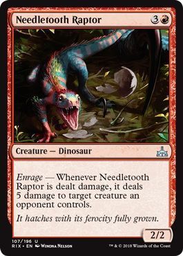 Needletooth Raptor 107/196 - Rivals of Ixalan Singles