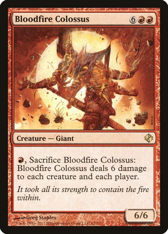 Bloodfire Colossus - Duel Decks: Venser vs. Koth (DDI) Duel Decks: Venser vs. Koth