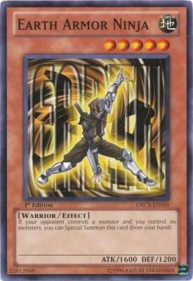 Earth Armor Ninja - ORCS-EN016 - Common 1st Edition Order of Chaos 1st Edition Singles (espanol)