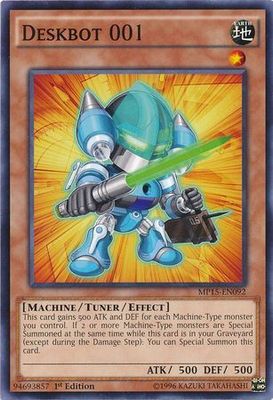 Deskbot 001 - MP15-EN092 - Common 1st Edition Yu-Gi-Oh! 2015 Mega-Tins [MP15]