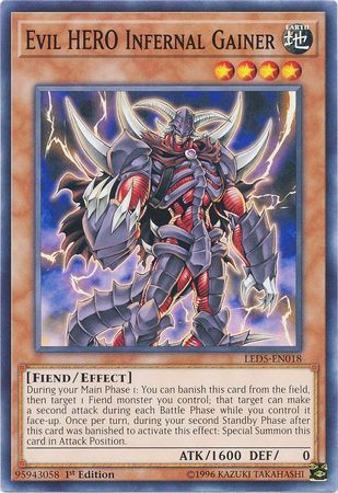 Evil HERO Infernal Gainer - LED5-EN018 - Common 1st Edition Legendary Duelists: Immortal Destiny Singles