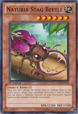 Naturia Stag Beetle - STBL-EN032 - Common 1st Edition Starstrike Blast 1st Edition Singles