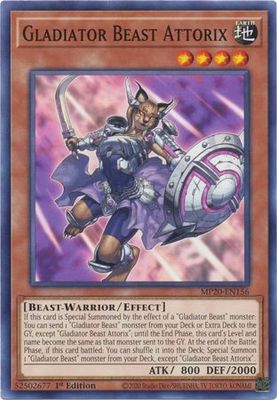 Gladiator Beast Attorix - MP20-EN156 - Common 1st Edition 2020 Mega-Tin: Lost Memories 1st Edition Singles