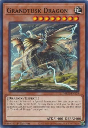 Grandtusk Dragon - MP23-EN129 - Common 1st Edition Mega Tin 2023 Dueling Heroes Singles