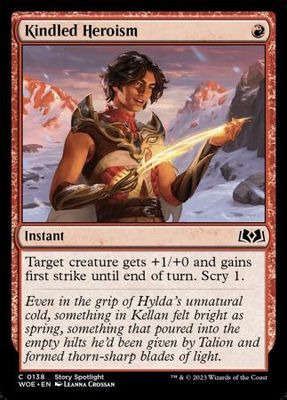 Kindled Heroism 0138 -  Wilds of Eldraine Singles (Español)
