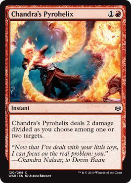 Chandra&#39;s Pyrohelix 120/264 - War of the Spark Singles (Español)