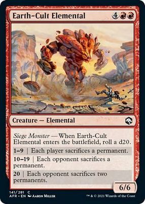 Earth-Cult Elemental 141/281 - Adventures in the Forgotten Realms Singles