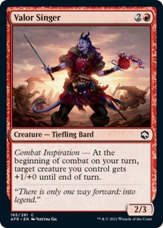 Valor Singer 165/281 - Adventures in the Forgotten Realms Singles (Español)