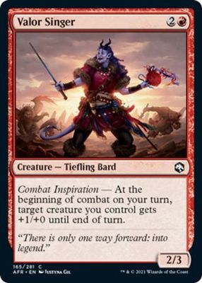 Valor Singer 165/281 - Adventures in the Forgotten Realms Singles (Español)