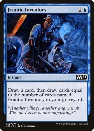 Frantic Inventory 050/274 Magic 2021 (M21) Singles (Español)