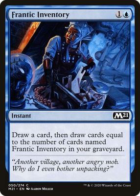 Frantic Inventory 050/274 Magic 2021 (M21) Singles (Español)