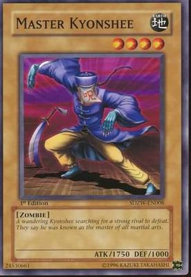 Master Kyonshee - SDZW-EN008 - Common 1st Edition Structure Deck: Zombie World 1st Edition Singles