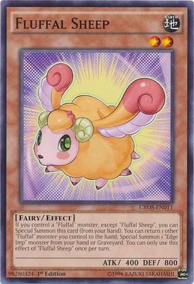Fluffal Sheep - CROS-EN011 - Common 1st Edition Crossed Souls 1st Edition Singles (espanol)