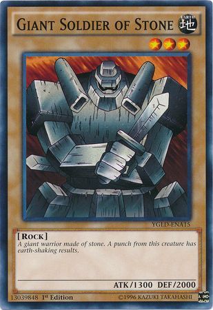 Giant Soldier of Stone - YGLD-ENA15 - Common 1st Edition Yugi&#39;s Exodia Deck 1st Edition (YGLD-ENA)