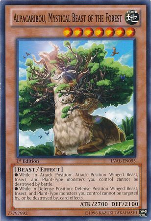 Alpacaribou, Mystical Beast of the Forest - LVAL-EN095 - Common 1st Edition Legacy of the Valiant 1st Edition Singles