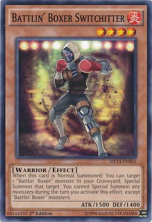 Battlin&#39; Boxer Switchitter - MP14-EN005 - Common 1st Edition Yu-Gi-Oh! 2014 Mega-Tins Singles