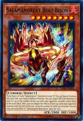 Salamangreat Beat Bison - SDSB-EN006 - Common 1st Edition Structure Deck: Soulburner Singles