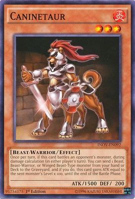 Caninetaur - INOV-EN092 - Common 1st Edition Invasion Vengeance 1st Edition Singles
